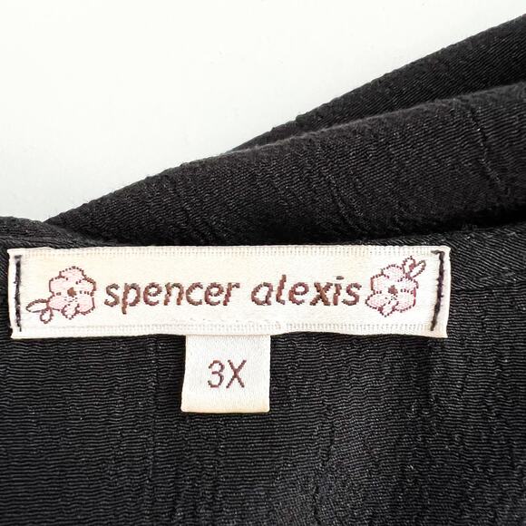 VTG Spencer Alexis Kimono Velvet Burnout Plus Size 3X Whimsigoth Fairy Witchy - Picture 6 of 6
